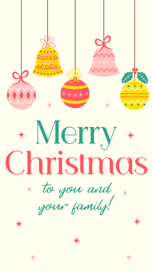 Christmas Family Greetings Instagram reel Image Preview