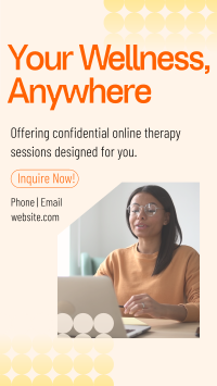Wellness Online Therapy Instagram reel Image Preview