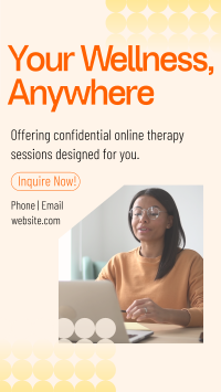 Wellness Online Therapy Instagram Reel Image Preview