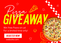 Pizza Giveaway Postcard Image Preview