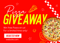 Pizza Giveaway Postcard Design