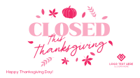 Closed for Thanksgiving Animation Image Preview