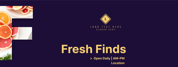 Fresh Finds Facebook Cover Design Image Preview