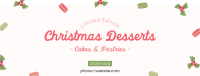 Cute Homemade Christmas Pastries Facebook cover Image Preview