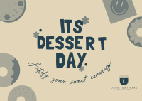 Satisfy Your Sweet Cravings! Postcard Design