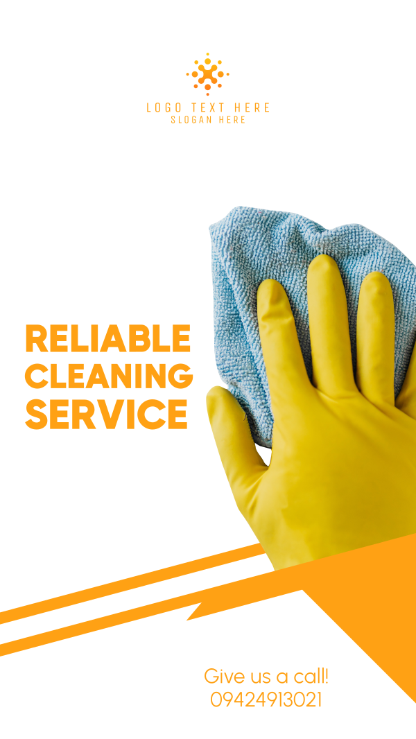 Reliable Cleaning Service Instagram Story Design Image Preview