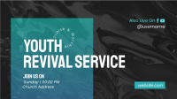 Youth Revival Service Facebook event cover Image Preview