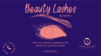 Beauty Lashes Facebook event cover Image Preview