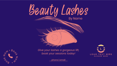 Beauty Lashes Facebook event cover Image Preview