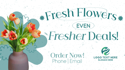 Fresh Flowers Sale Facebook event cover Image Preview