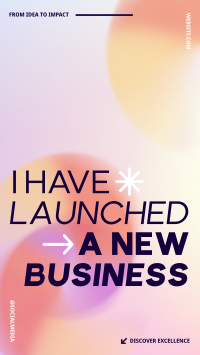 New Business Launch Gradient TikTok video Image Preview