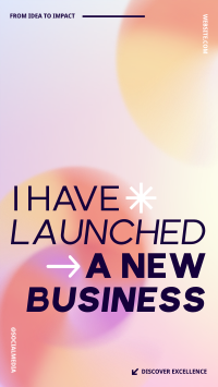 New Business Launch Gradient TikTok Video Image Preview