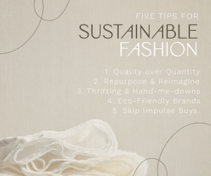 Chic Sustainable Fashion Tips Facebook post Image Preview
