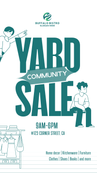 Community Yard Sale YouTube Short Image Preview