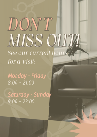 Salon Hours Flyer Image Preview