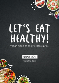 Healthy Dishes Poster Design