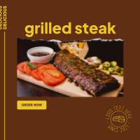 Grilled Steak Instagram post Image Preview