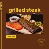 Grilled Steak Instagram post Image Preview