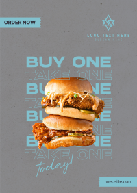 Burger Day Promo Poster Design