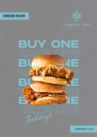 Burger Day Promo Poster Image Preview