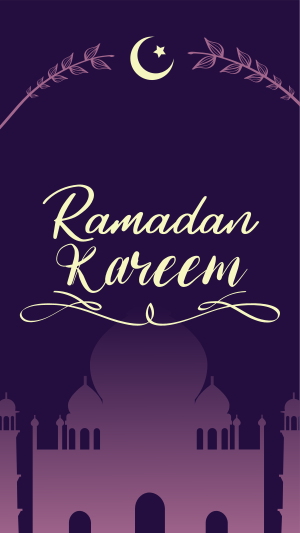 Ramadan Mosque Greeting Instagram reel Image Preview