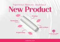 Redefined Skincare Product Postcard Design