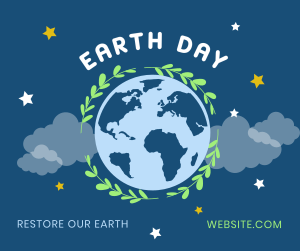 Restore Earth Day Facebook post Image Preview