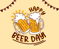 Jolly Beer Day Facebook Post Design
