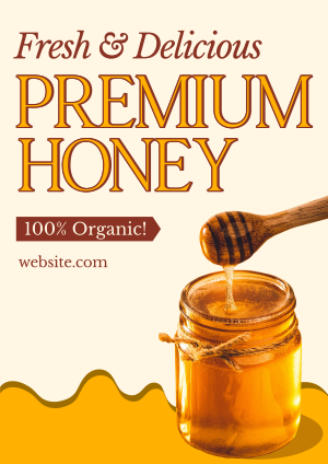 Organic Premium Honey Flyer Image Preview