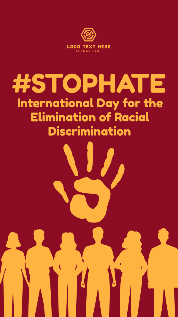 International Day for the Elimination of Racial Discrimination Facebook Story Design Image Preview