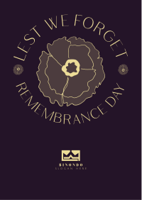 Lest We Forget Flyer Design