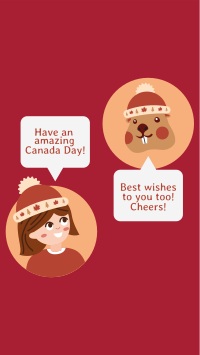 Canada Day Greetings Facebook Story Design