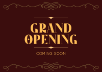 Elegant Grand Opening Postcard Design