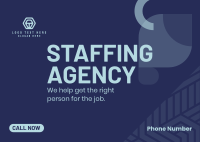 Simple Agency Hiring Postcard Image Preview