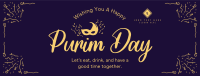 Purim Flo Mask Facebook cover Image Preview