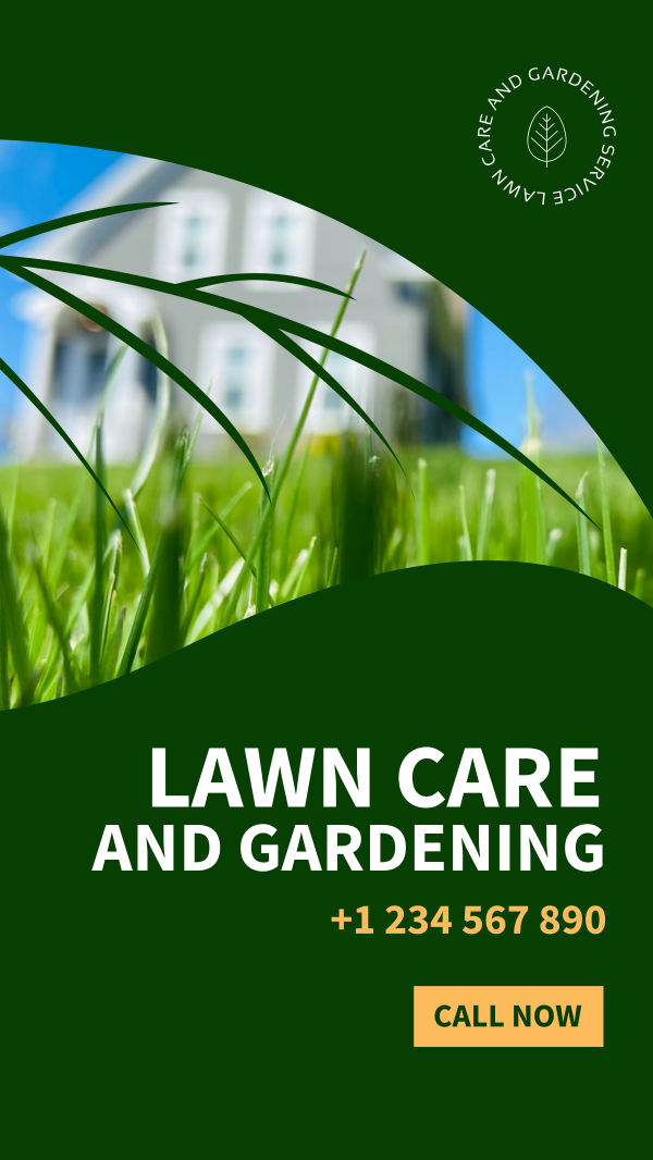 Lawn and Gardening Service Facebook Story Design Image Preview