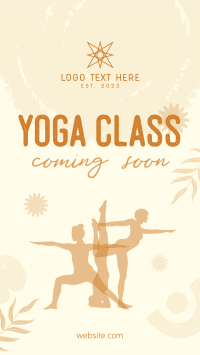 Yoga Class Coming Soon YouTube Short Design