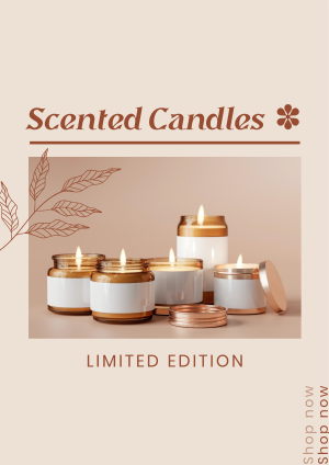 Limited Edition Scented Candles Flyer Image Preview