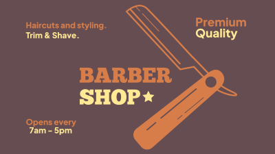 Haircuts and Styling Facebook event cover Image Preview