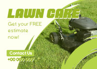 Lawn Maintenance Services Postcard Design