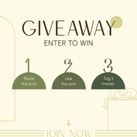 Simple Giveaway Instructions Instagram post Image Preview