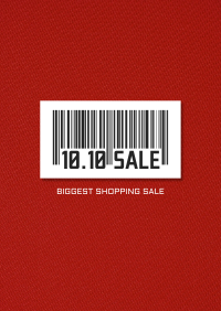 10.10 Sale Barcode Poster Image Preview