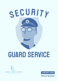 Security Guard Booking Poster Design