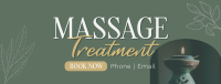 Massage Treatment Wellness Facebook cover Image Preview