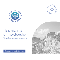 Help Disaster Victims Instagram post Image Preview