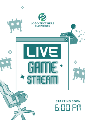 Feminine Game Stream Flyer Image Preview