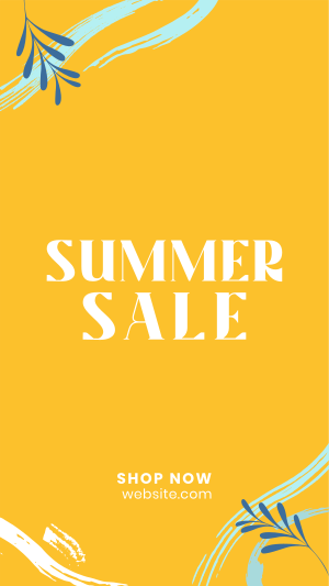 Tropical Summer Sale Facebook story Image Preview