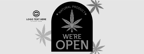 Open Medical Marijuana Facebook Cover Design