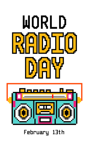 Radio 8 Bit Instagram story Image Preview