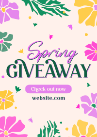 Spring Giveaway Flowers Poster Image Preview